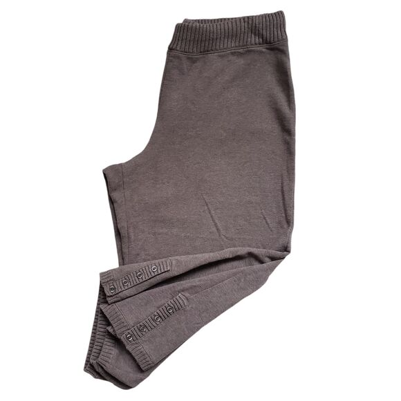 J Jill Womens Pants Large Capri Cropped Brown Cotton Elastic Waist Straight Boho - Picture 1 of 13